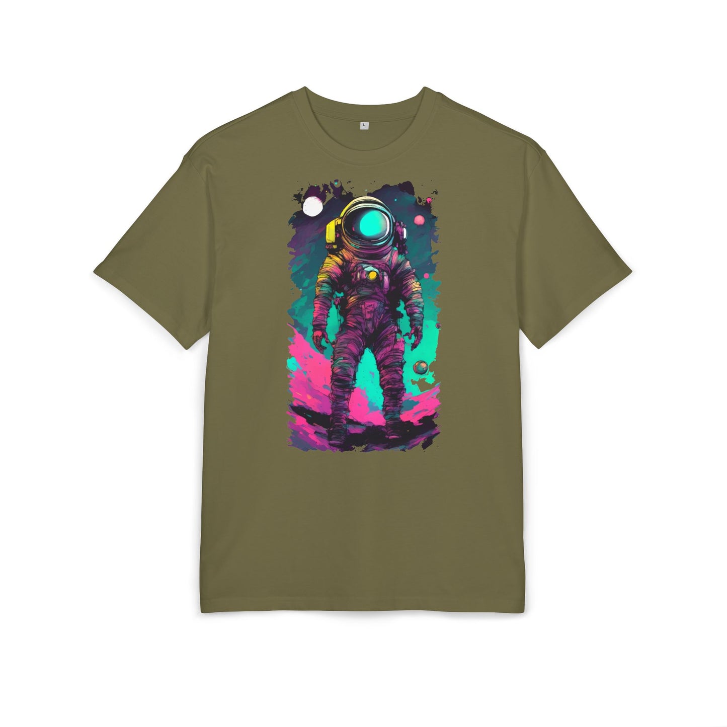 Cosmic Astronaut Tee, Unisex Oversize Tee, Space Graphic Shirt, Retro Astronaut T-Shirt, Gift for Space Lovers, Unique Graphic Tee