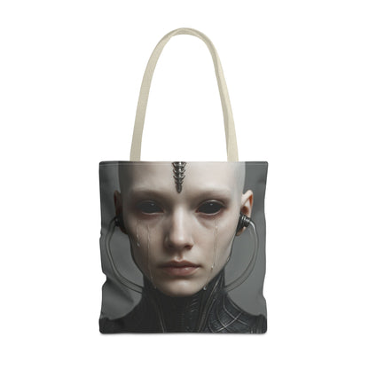 Futuristic AOP Tote Bag | Sci-Fi Style for Everyday Use, Gift for Geek Culture, Urban Accessories, Fashionable Shopping Bag