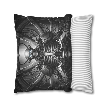 Gothic Skeleton Pillowcase - Dark Decor for Halloween, Bohemian Home, Gothic Style, Sofa Cushion, Unique Gift