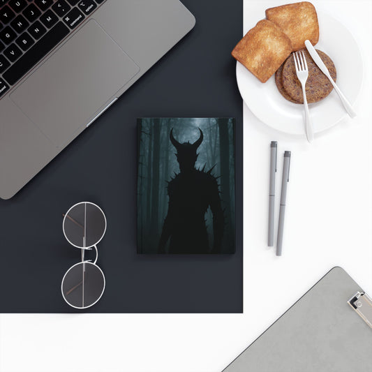 Mysterious Devil Hard Backed Journal, Gothic Notebook, Horror Writing Journal, Spooky Gift, Dark Aesthetic Stationery