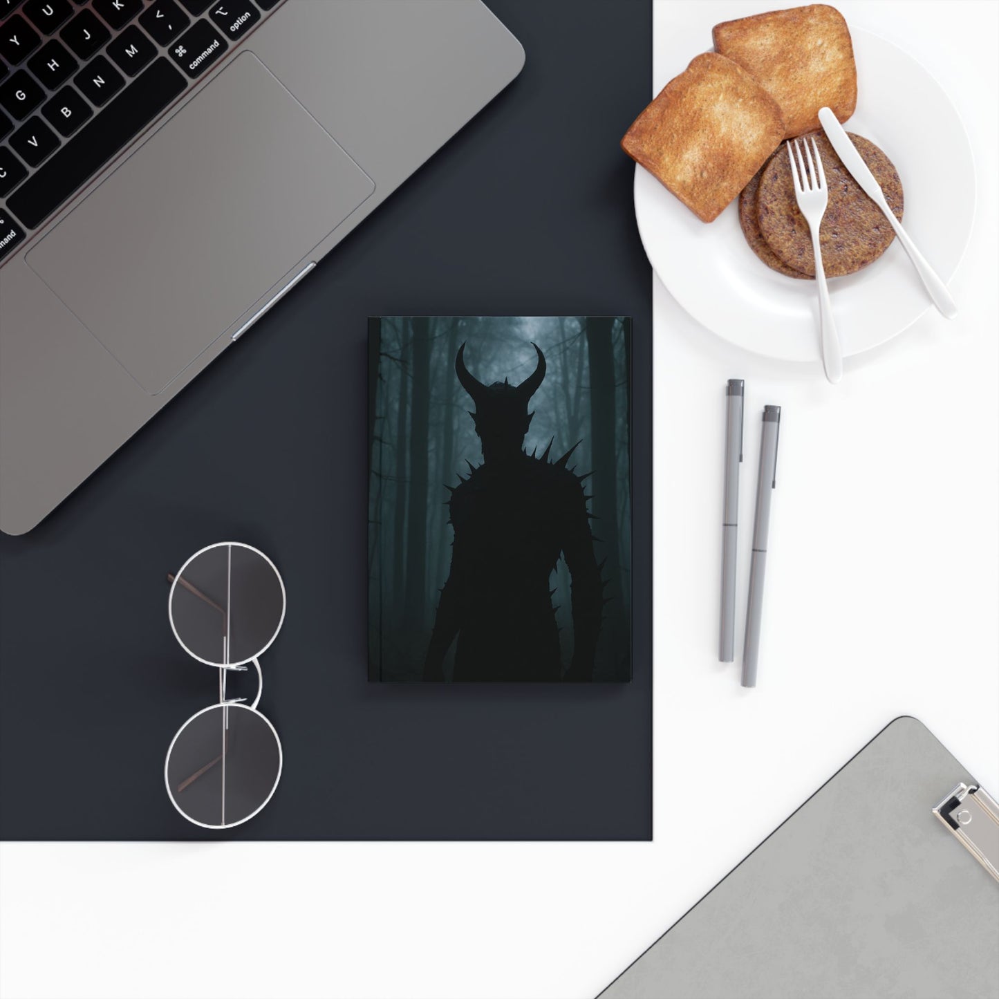 Mysterious Devil Hard Backed Journal, Gothic Notebook, Horror Writing Journal, Spooky Gift, Dark Aesthetic Stationery