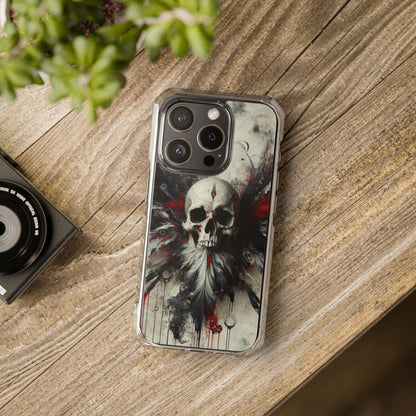 Gothic Skull Phone Case, Unique iPhone Cover, Edgy Smartphone Protector, Halloween Gift, Alternative Accessories