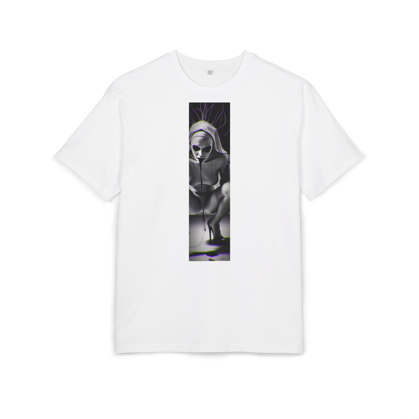 Unisex Oversized Graphic Tee - Edgy Gothic Design