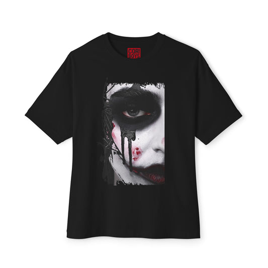 Gothic Art Oversized Tee, Unisex Graphic Shirt, Dark Art Apparel, Spooky Casual Fashion, Unique Streetwear