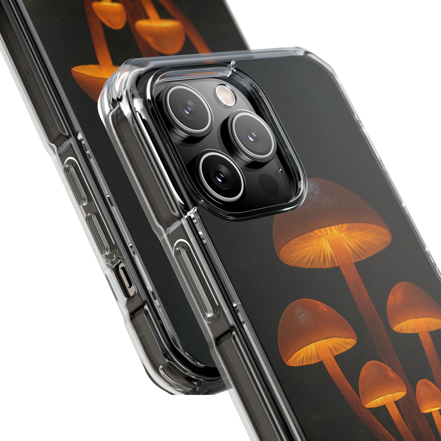 Magnetic Clear Impact Cases, Mushroom Phone Case, Eco-Friendly Phone Cover, Unique Phone Accessories, Gift for Nature Lovers, Artistic