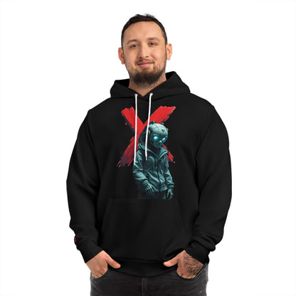 Experimental Fashion Hoodie - Edgy Urban Style with Graphic Design