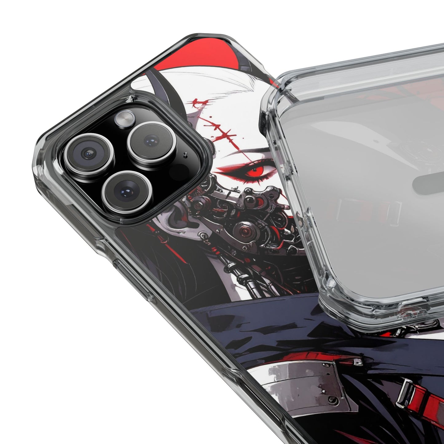 Magnetic Impact Phone Case, Anime Art Phone Cover, Goth Accessories for Her, Gift for Tech Lovers, Unique Phone Protection