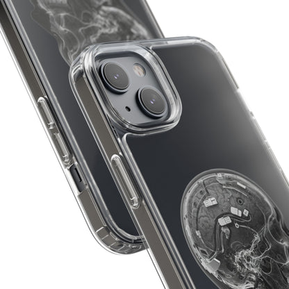 Skull Design Clear Phone Case - Unique Aesthetic for Tech Lovers
