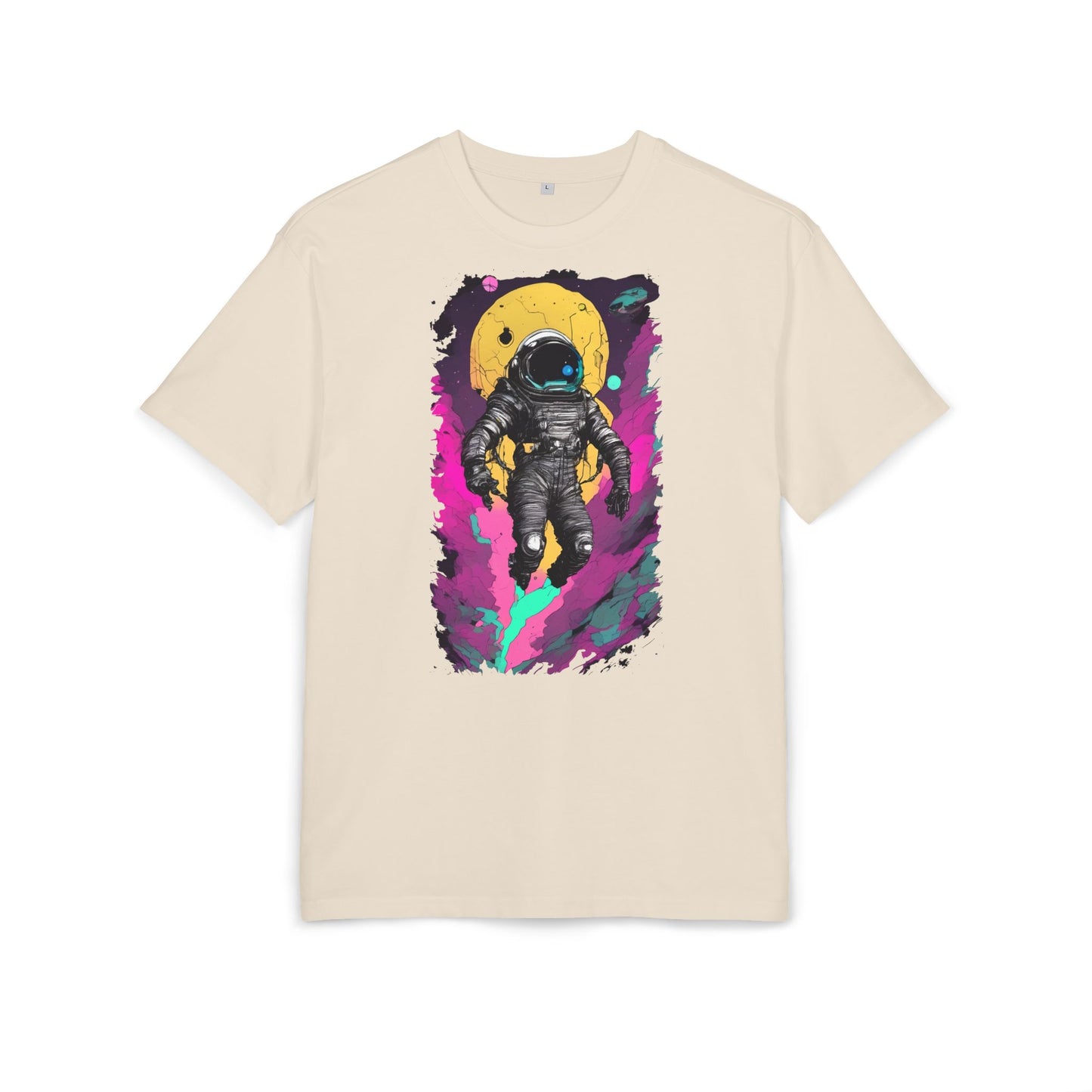 Cosmic Astronaut Tee, Unisex Oversize Tee, Space Graphic Shirt, Retro Astronaut T-Shirt, Gift for Space Lovers, Unique Graphic Tee