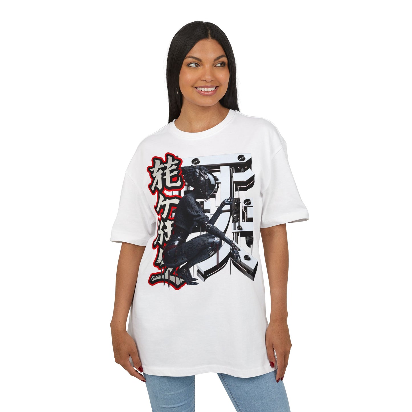 Cyberpunk Graphic Unisex Heavy Oversize Tee
