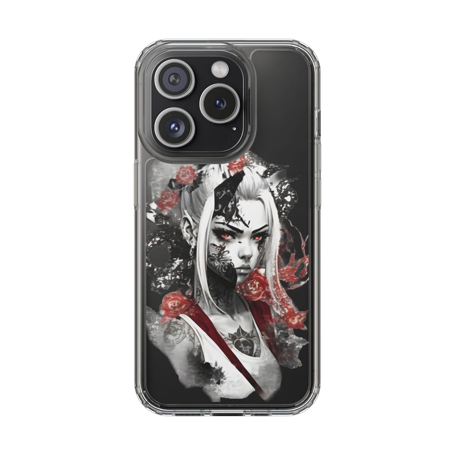 Mystical Warrior Clear Phone Case - Stylish & Protective