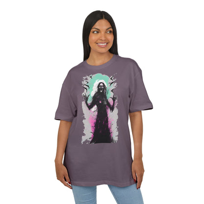 Spooky Witch Oversize Tee - Halloween Shirt, Graphic Tee for Festivals, Trendy Streetwear, Gift for Witch Lovers, Unisex Apparel