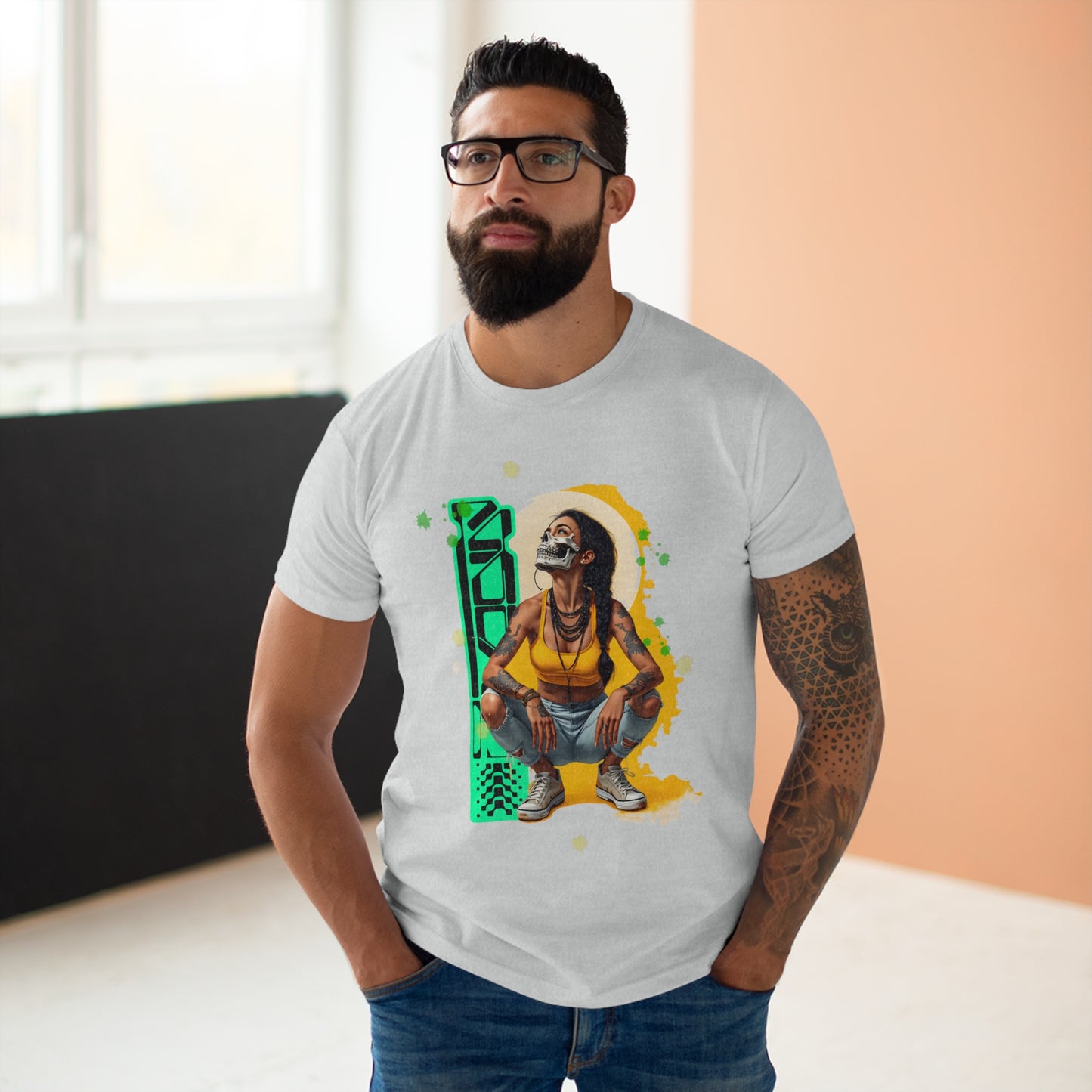 Vibrant Graphic Unisex T-Shirt, Casual Wear, Street Style, Gift for Him, Graphic Tee, Music Festival Shirt