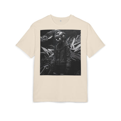 Urban Streetwear Oversize Tee - Futuristic Graphic Design