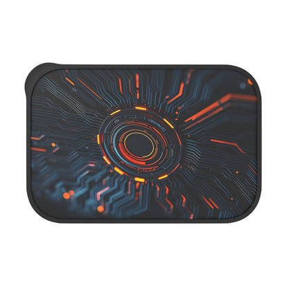 Futuristic Bento Box, Sci-Fi Lunch Container, Meal Prep Box, Geeky Food Storage, Cyberpunk Utensils Set