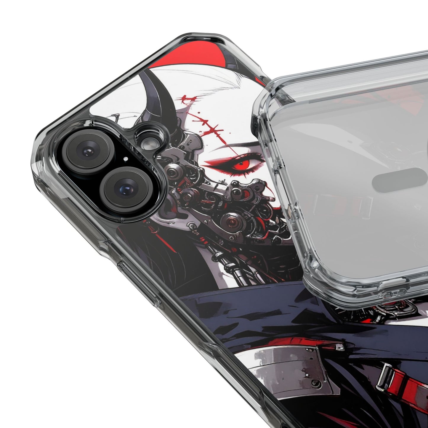 Magnetic Impact Phone Case, Anime Art Phone Cover, Goth Accessories for Her, Gift for Tech Lovers, Unique Phone Protection