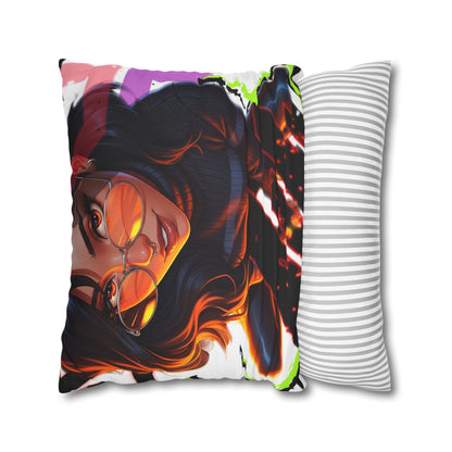Vibrant Art Throw Pillow, Cozy Home Decor, Unique Gift for Gamers, Boho Cushion for Comfort, Stylish Accent Pillow