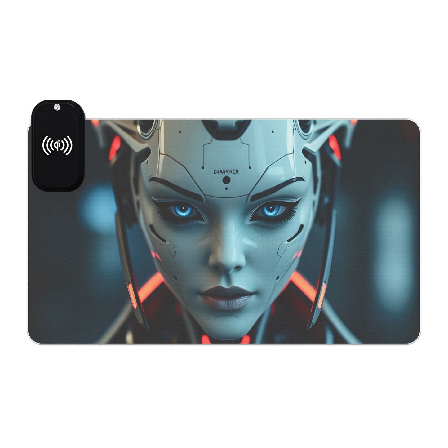 LED Gaming Mouse Pad with Wireless Charging - Futuristic Design for Gamers, Desk Accessory, Tech Gift, Gaming Setup