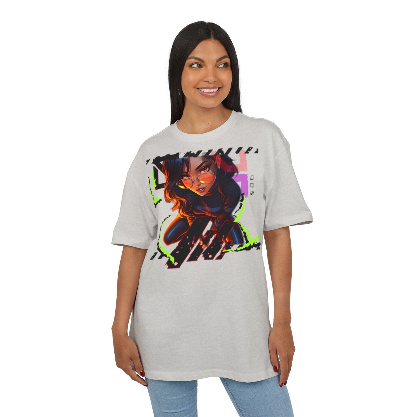 Edgy Graphic Unisex Heavy Oversize Tee - Street Style Fashion