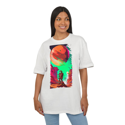 Cosmic Adventure Unisex Heavy Oversize Tee - Perfect for Space Lovers, Casual Style, Gift for Her, Him, Unique Graphic Tee, Sci-Fi Fashion