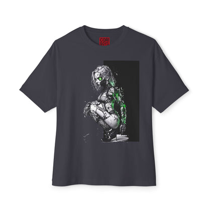 Cyberpunk-Inspired Unisex Oversized Tee, Streetwear T-Shirt, Graphic Tee for Art Lovers, Casual Wear, Unique Gift