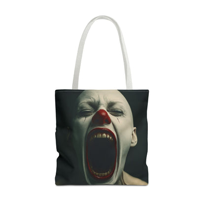 Terrifying Clown Tote Bag - Perfect for Halloween, Spooky Parties, Horror Fans, Trick-or-Treating, Unique Gift