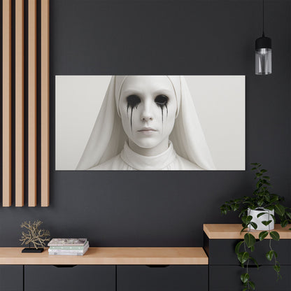 Eerie Art Canvas Print, Creepy Home Decor, Gothic Wall Art, Haunted House Decoration, Dark Aesthetic Gift