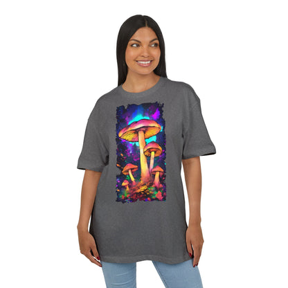 Psychedelic Mushroom Oversize Tee, Unisex Graphic Tee, Casual Summer Shirt, Gift for Nature Lovers, Festival Fashion