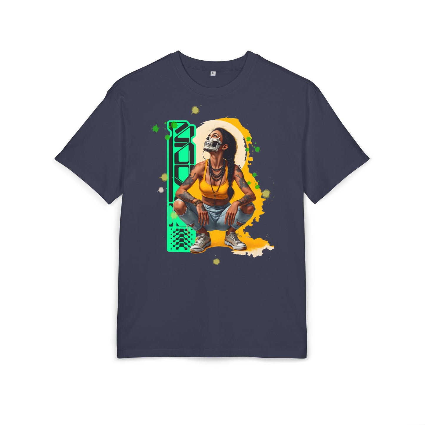 Vibrant Artistic Oversize Tee, Unisex Graphic Tee, Streetwear Fashion, Cool Casual Wear, Unique Art Inspired Shirt