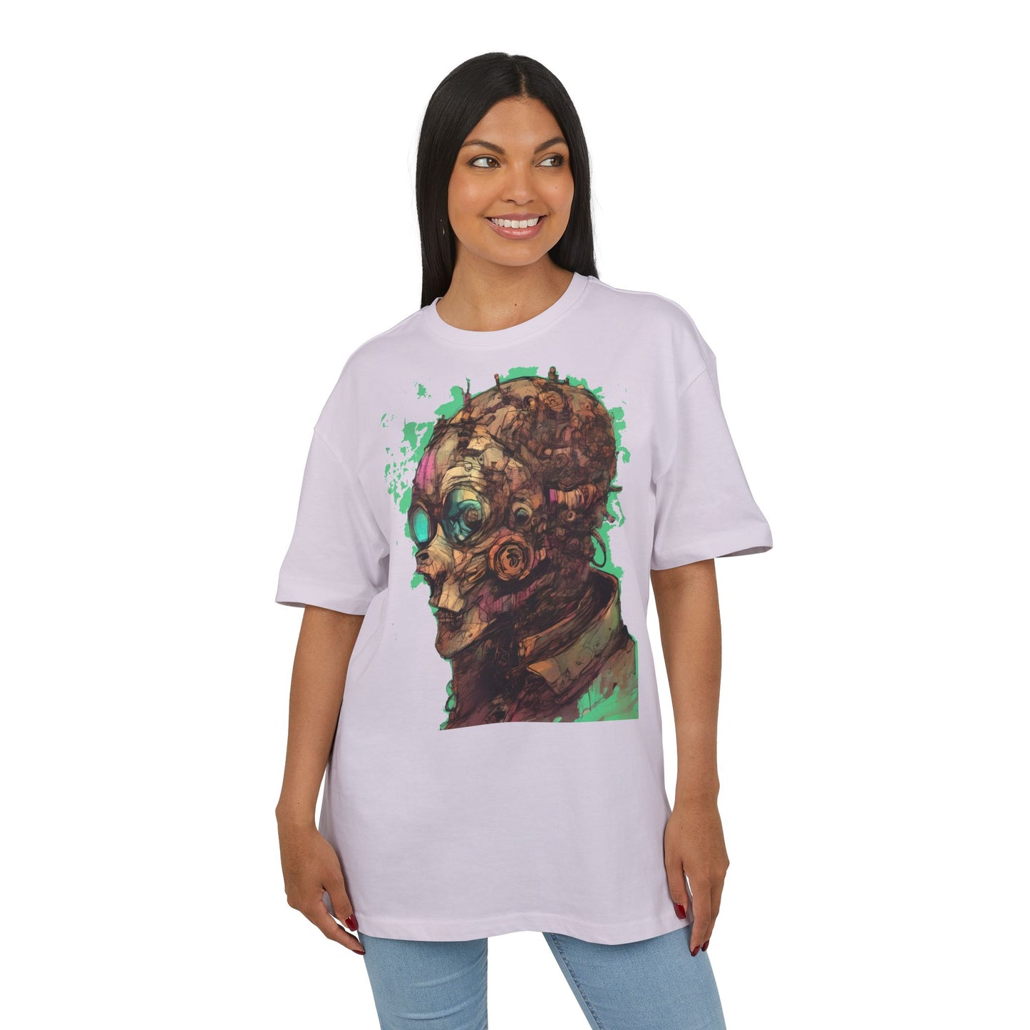 Artistic Oversize Tee - Unique Graphic Shirt for Art Lovers, Unisex Fashion, Streetwear Style, Gift for Creatives, Trendy Apparel