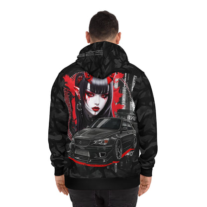 Edgy Graphic Hoodie, Trendy Streetwear Sweatshirt for Urban Style, Perfect Gift for Car Lovers, Unique Art Design, Cool Casual Wear