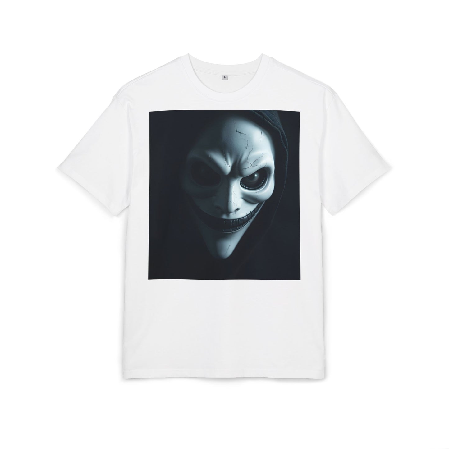 Spooky Graphic Unisex Oversized Tee, Halloween Shirt, Horror Aesthetic Tee, Statement Tee for Parties, Casual Wear, Gift Idea