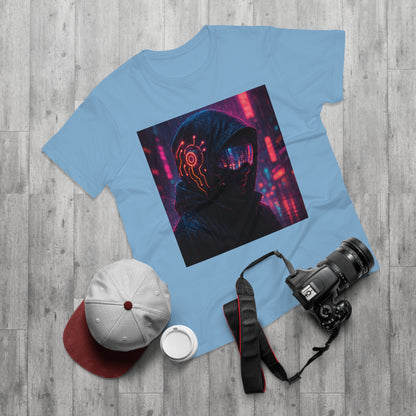 Cyberpunk Graphic Tee for Men & Women, Futuristic Streetwear, Perfect Gift for Gamers, Casual Wear for Tech Enthusiasts, Urban Style T-Shirt