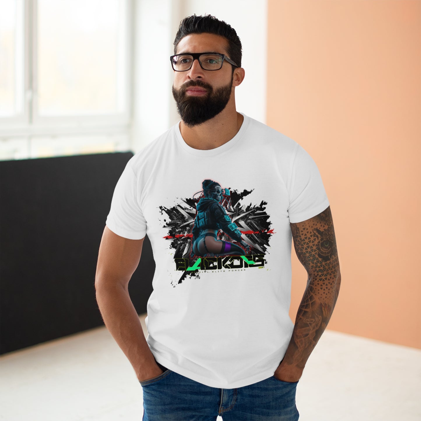 Urban Gamer Men's T-Shirt, Graphic Tee for Gamers, Streetwear, Cool Casual Wear, Perfect for Gaming Events, Birthday Gift