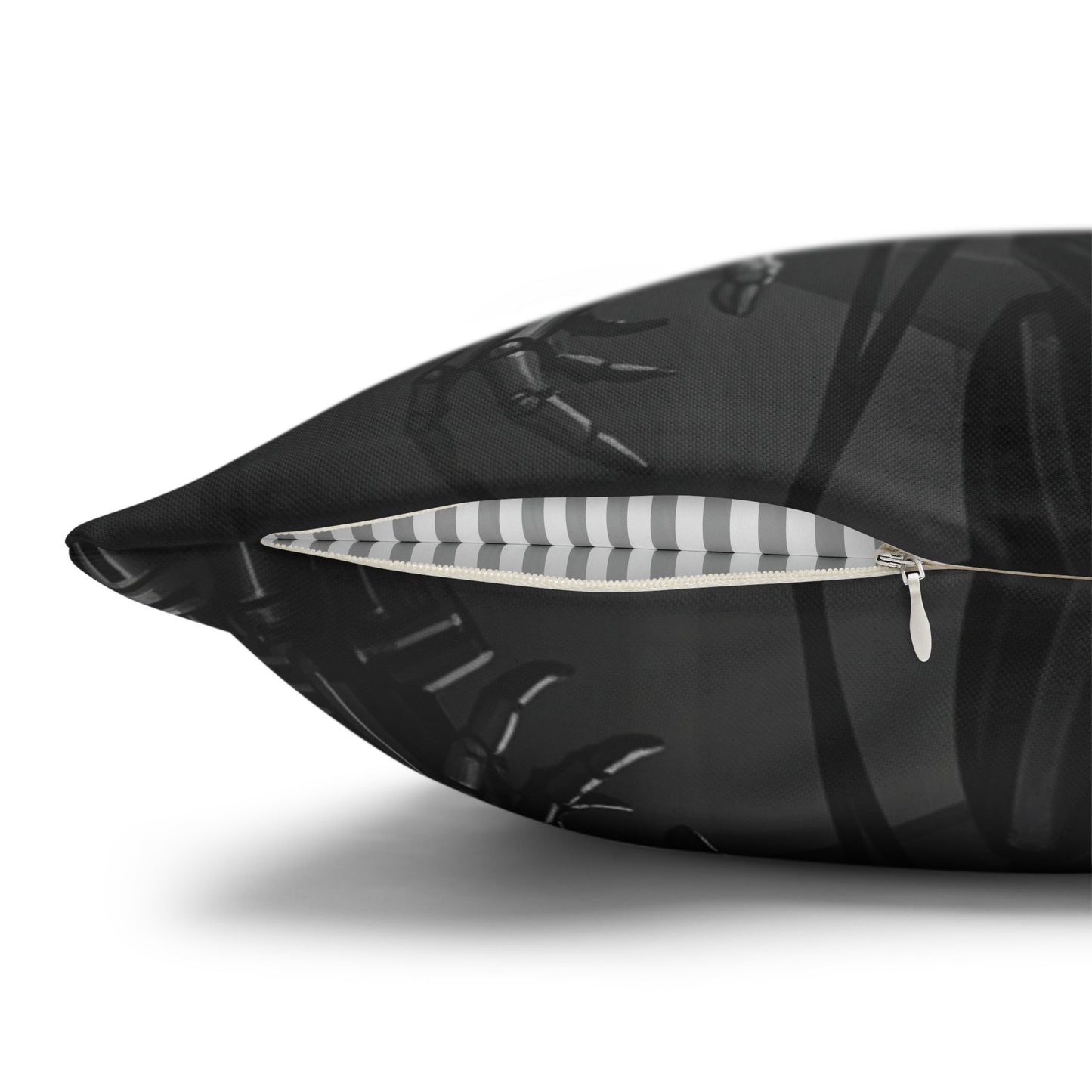 Gothic Skeleton Pillowcase - Dark Decor for Halloween, Bohemian Home, Gothic Style, Sofa Cushion, Unique Gift