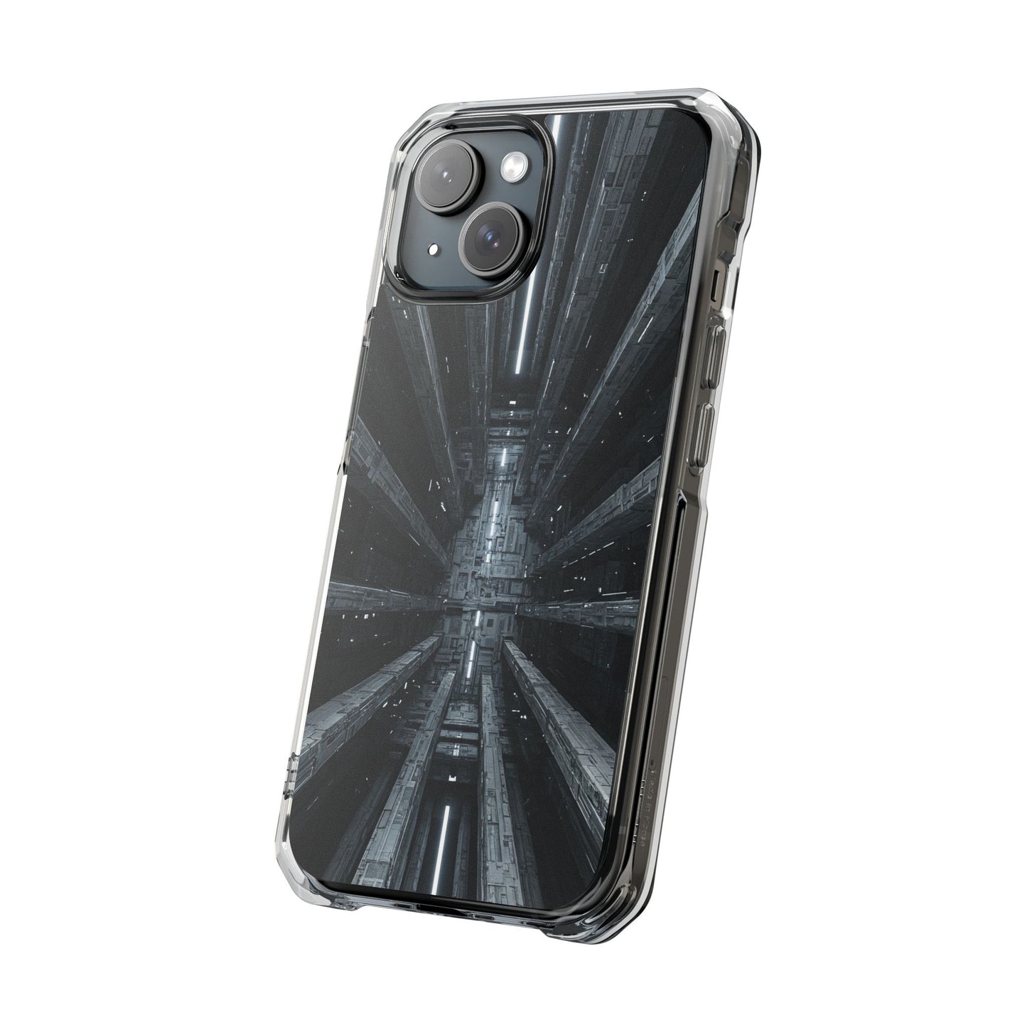 Sci-Fi Phone Case with Magnetic Clear Impact Design, Futuristic Cell Phone Cover, Unique Gifts for Tech Lovers, Holiday Present