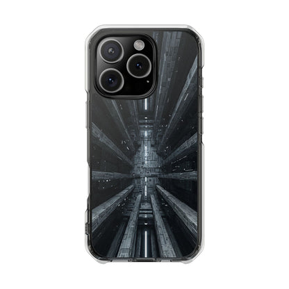 Sci-Fi Phone Case with Magnetic Clear Impact Design, Futuristic Cell Phone Cover, Unique Gifts for Tech Lovers, Holiday Present