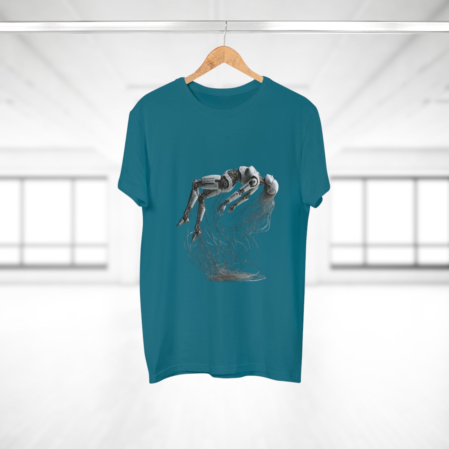 Futuristic Graphic Tee, Cool Unisex T-Shirt for Tech Enthusiasts, Gift for Birthdays, Casual Wear, Unique Art Shirt