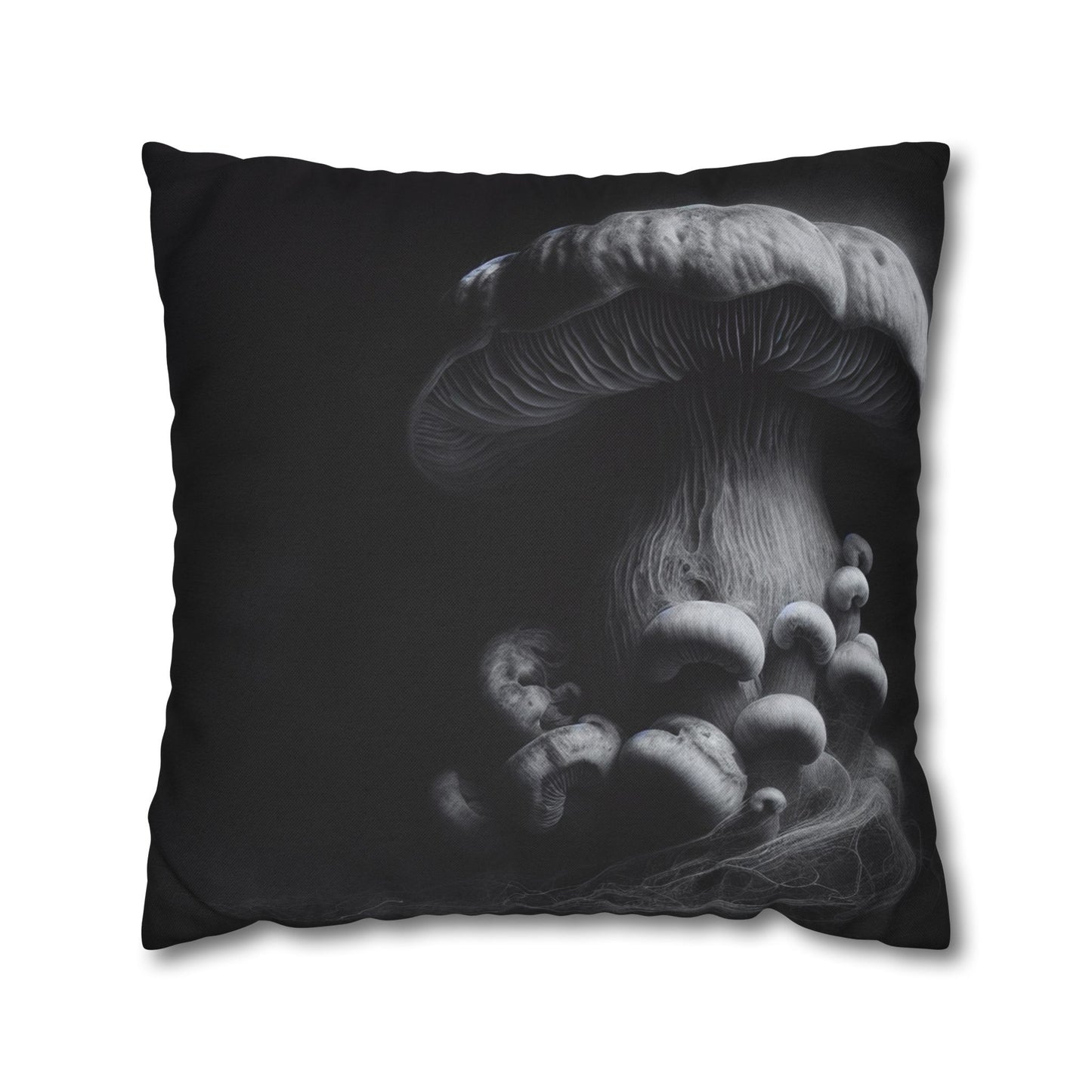 Monochrome Jellyfish Pillowcase - Dark Aesthetic Cushion Cover, Home Decor, Nautical Gift, Coastal Vibes, Unique Bedroom Accent