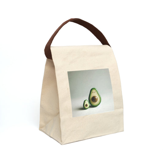 Avocado Canvas Lunch Bag, Cute Lunch Tote, Eco-Friendly Lunch Bag, Kids Lunch Bag, Back to School Lunch Gear