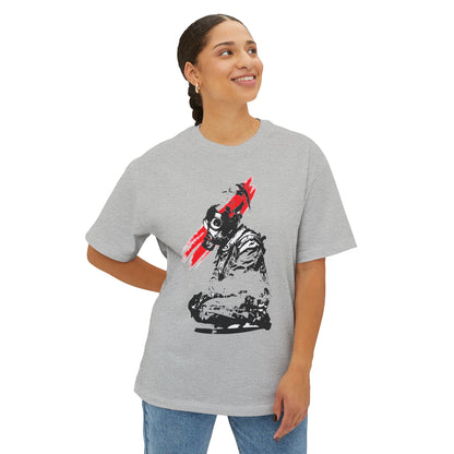 Edgy Graphic Oversized Tee, Unisex Artistic T-Shirt, Casual Streetwear Top, Unique Gift for Him or Her, Trendy Urban Apparel