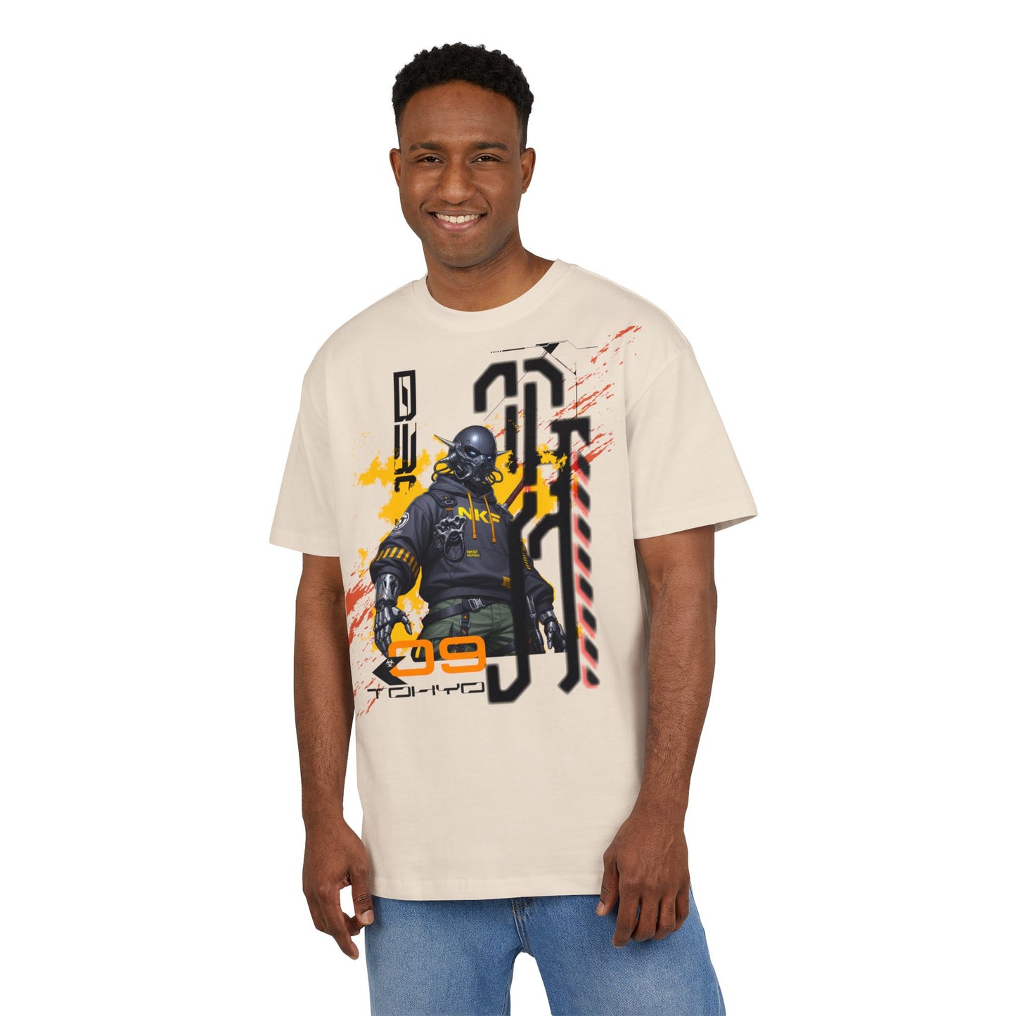 Urban Street Art Oversize Tee, Graphic Tee, Hip Hop Apparel, Streetwear Style, Men’s and Women’s Fashion, Casual Wear