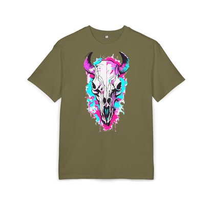 Vibrant Skull Graphic Tee for Art Lovers, Casual Wear, Unique Gift, Festival Apparel, Street Style Fashion