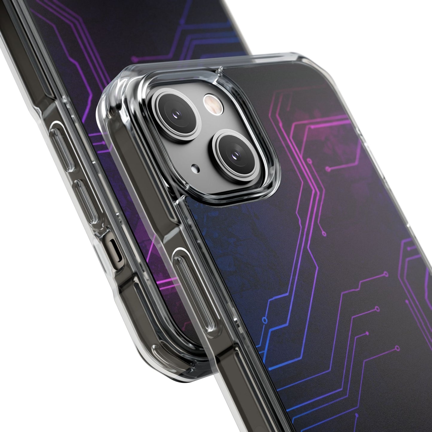 Magnetic Clear Phone Case - Tech-Inspired Design for Gamers, Stylish Protection, Gift for Tech Lovers, Phone Accessories, Customizable Case