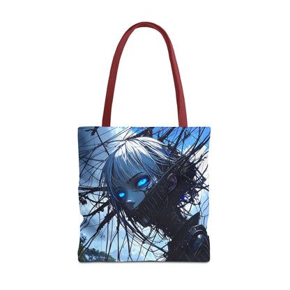 Futuristic Anime Tote Bag, Stylish Carry-All, Art Lover Gift, Unique Graphic Design Tote, Everyday Use Bag, Perfect for Shopping