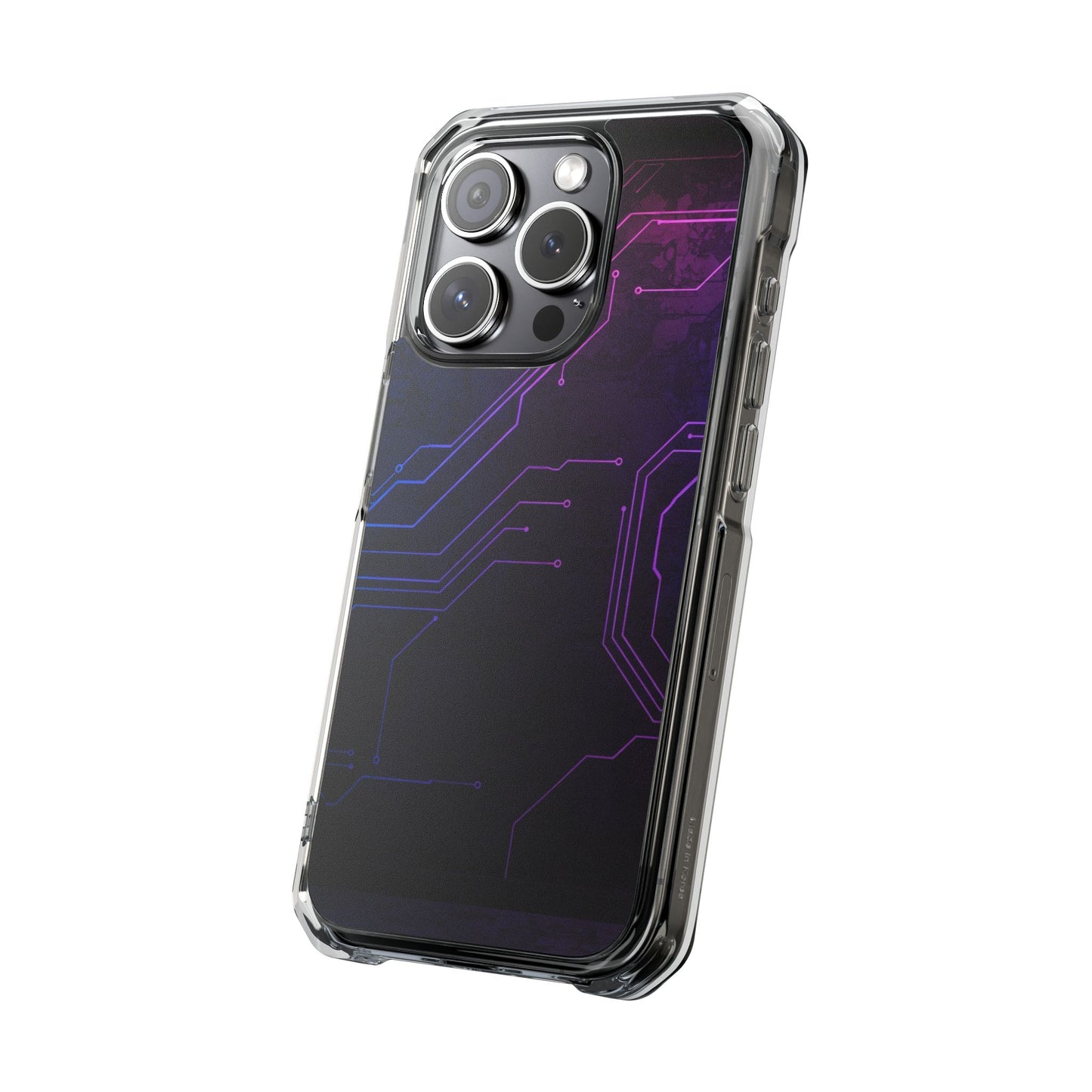 Magnetic Clear Phone Case - Tech-Inspired Design for Gamers, Stylish Protection, Gift for Tech Lovers, Phone Accessories, Customizable Case