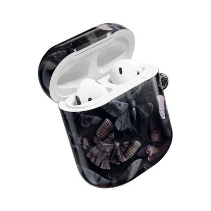 Dark Moths Gothic AirPod Cases, Stylish Protection, Gift for Music Lovers, Trendy Accessories, Unique Designs for Any Occasion