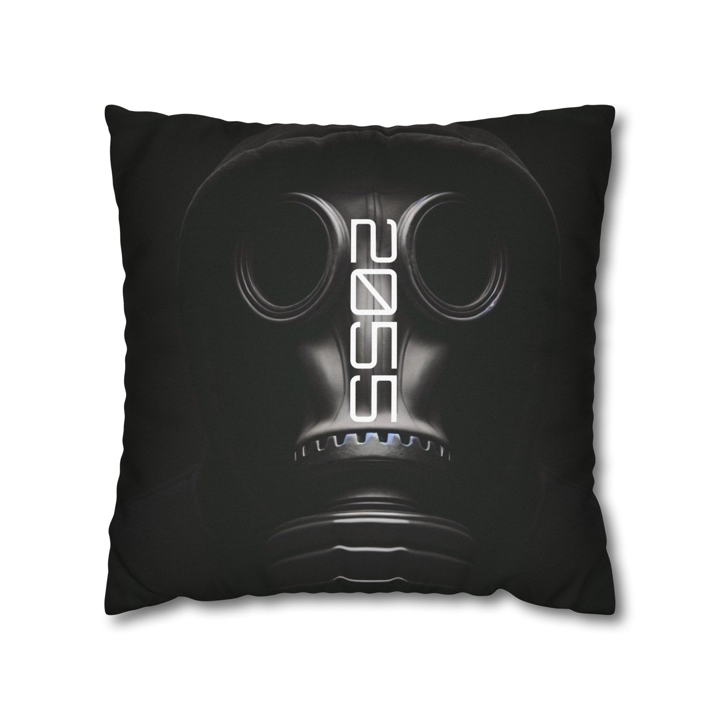 Futuristic Gas Mask Pillowcase | Modern Home Decor, Throw Pillow, Unique Gift, Sci-Fi Aesthetic, Cyberpunk Room Accents