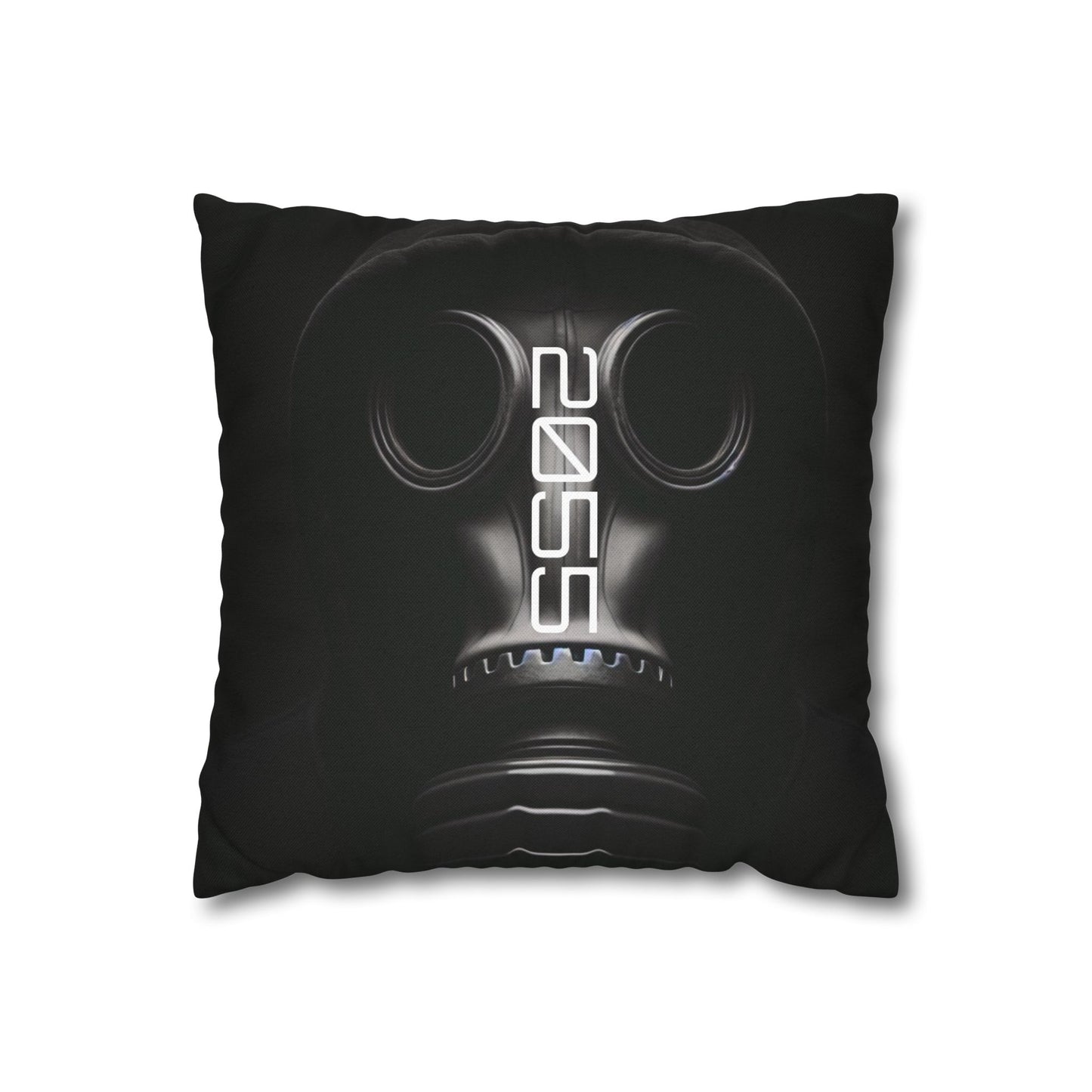 Futuristic Gas Mask Pillowcase | Modern Home Decor, Throw Pillow, Unique Gift, Sci-Fi Aesthetic, Cyberpunk Room Accents