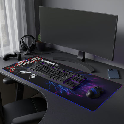 LED Gaming Mouse Pad – Electric Ninja Design for Gamers